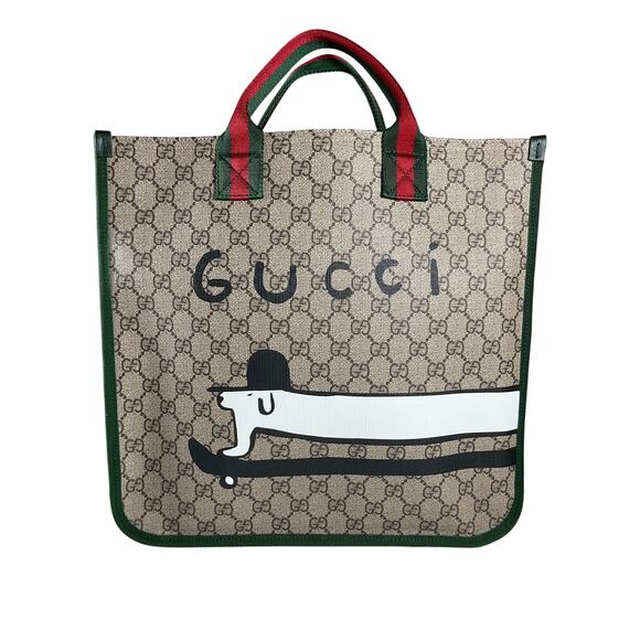 Gucci Handbags - Gucci Children's Beige Printed Gg Tote Bag